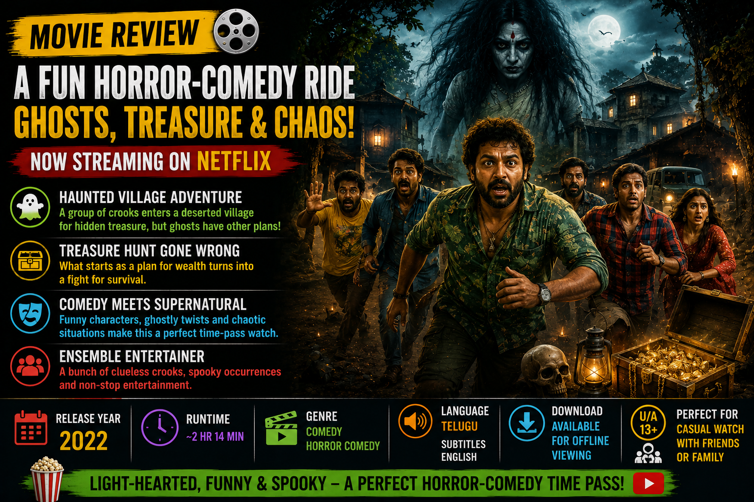 Telugu dubbed horror comedy