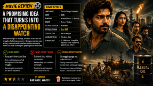 Tamil action thriller