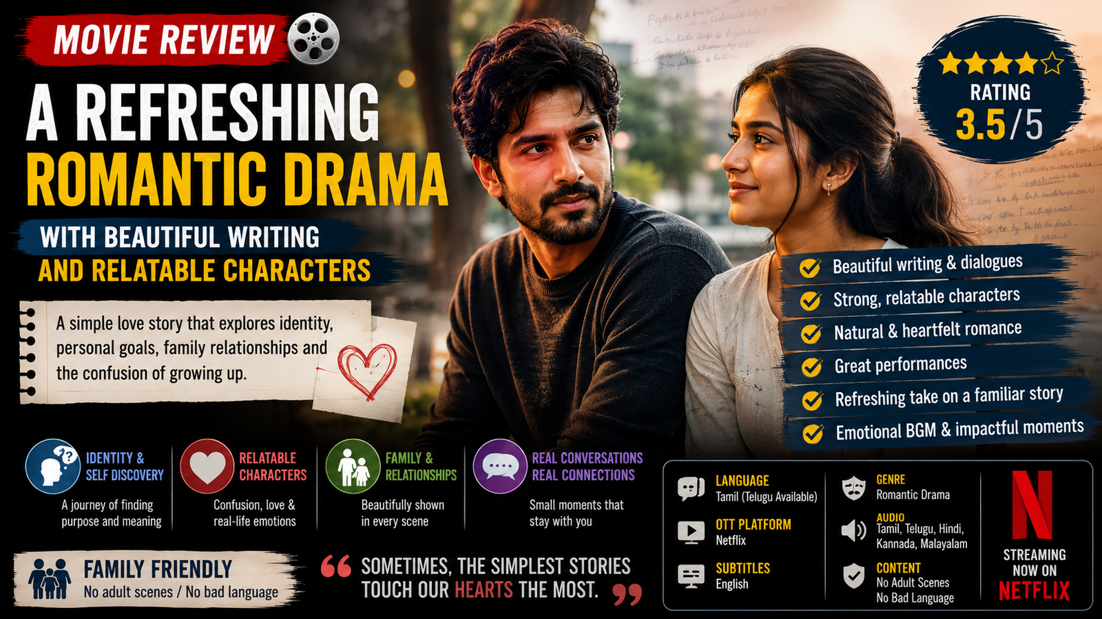 Telugu dubbed romantic drama