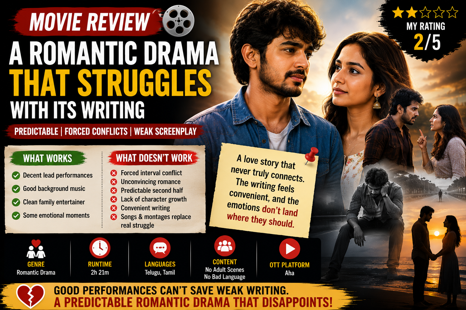 Telugu romantic drama movies